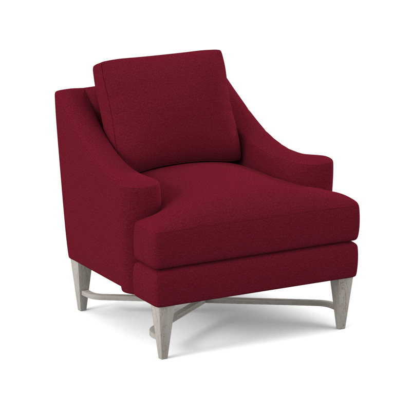 Foxtrot Upholstered Armchair, Margaret Lipstick, Bisque
