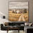 Extra Large Wall Art Fabric Print - Country Farmhouse with Silo and Golden Wildflower Field for Living Room or Bedroom - "Frame Assembly Required (Unfinished Frame)"-136157627