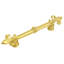Charlemagne 4 inches c.c. pull with large Fleur De Lysin Satin-1165544010-1165544004