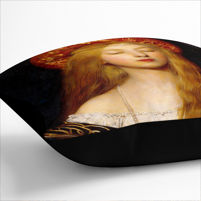Vanity Square Throw Cushion, 40cm H x 40cm W x 15cm D, Black