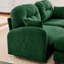 Ensemble de canapés modulaires à 2 places en matériau chenille 2 po, à courbe ergonomique et à ressorts pour plus de confort