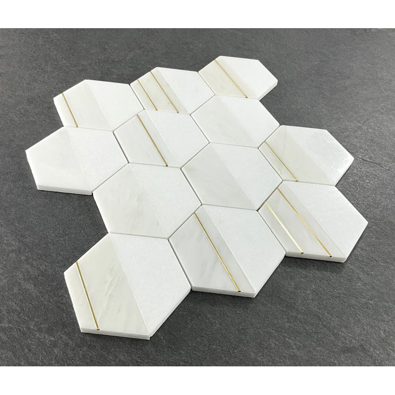 Carreau de mosaïque 4 po x 4 po Honeycomb