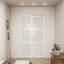 Portes coulissantes 48 po x 80 po en bois manufacturé blanc et massif avec trousse de quincaillerie d'installation et poignée-100781966-116677107