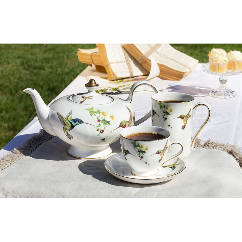Hummingbird Bone China Coffee Mug