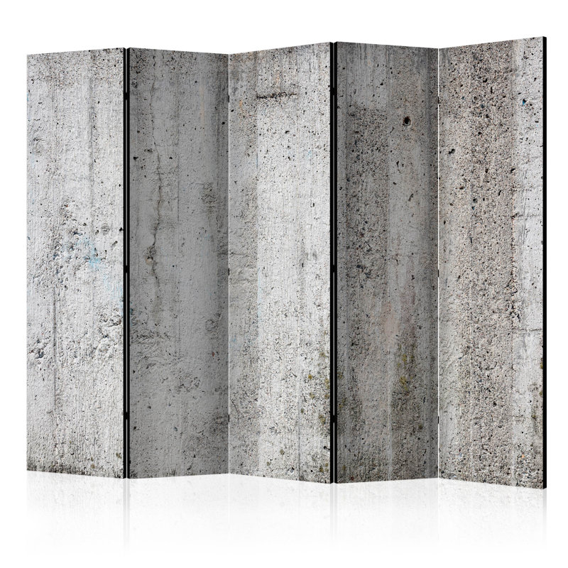 225cm W x 172cm H 5 - Panel Wood Folding Room Divider