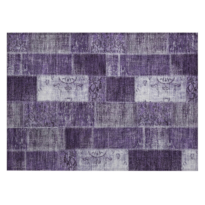 Patchwork Indoor / Outdoor Rug, Rectangle 1'8" x 2'6"
