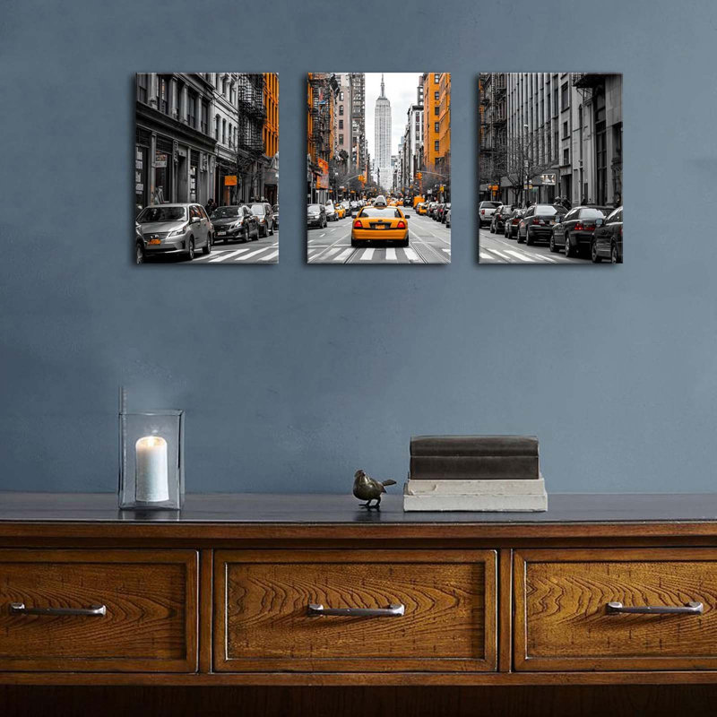 3 Piece Wrapped Canvas Wall Art