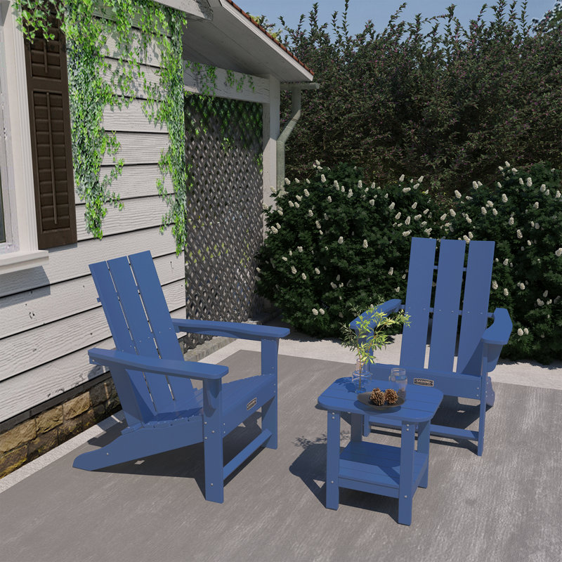Chaise Adirondack pour l'extérieur, Bleu