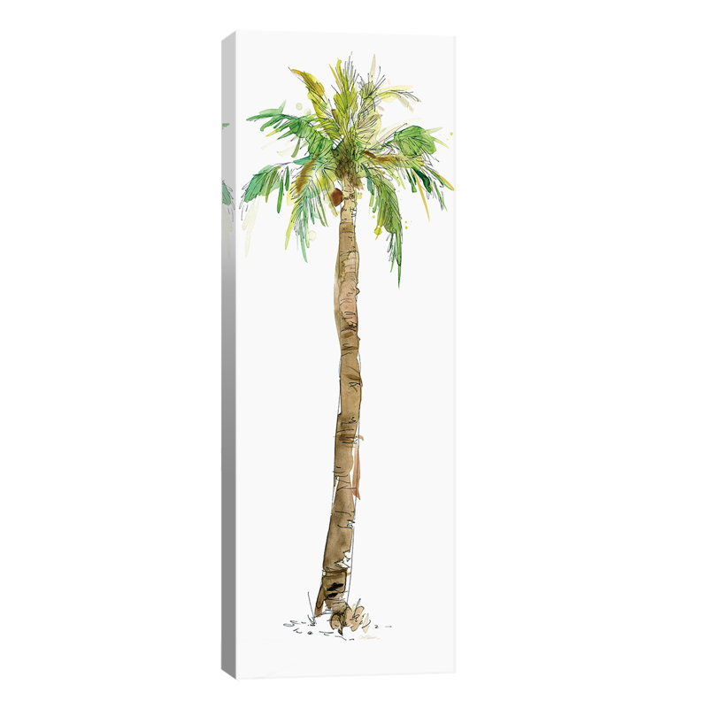Washed Palm I by Carol Robinson - Wrapped Canvas Panoramic Painting, 182.88 cm H x 60.96 cm W