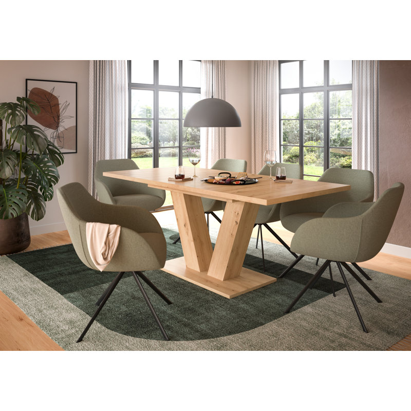 Tavaris Oak Dining Table, Oak Wood