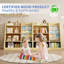 Bibliothèque en bois avec rangement pour jouets-106845561