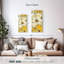 Scattered Spring Petals Yellow Grey II-518272842