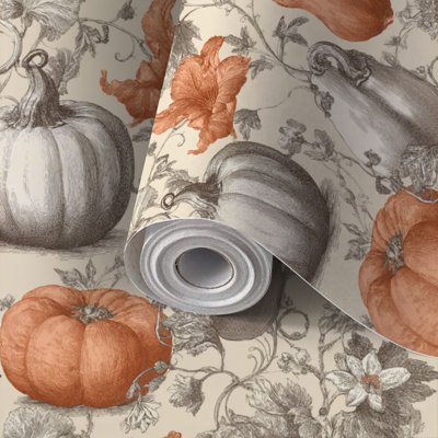 Papier auto-adhésif auto-adhésif et amovible à motif de papier peint d'automne 24 po x 118 po (60 x 300 cm)