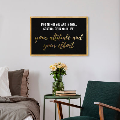 «Attitude and Effort», reproduction d'art sur toile