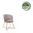 18.91'' H Velvet Upholstered Armchair-972441174-982052951