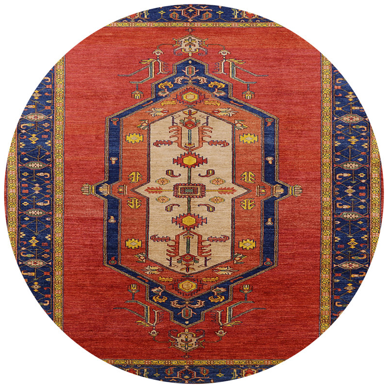 Oriental Indoor Rug, Round 7'