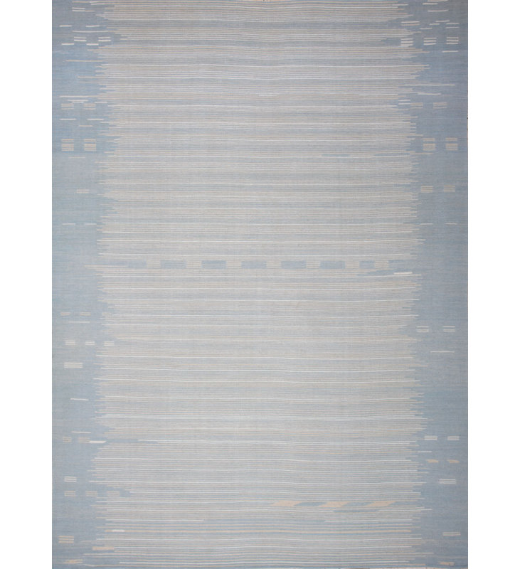 Striped Area Rug in Gray