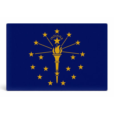 Indiana State Flag — Landscape Canvas Wall Art