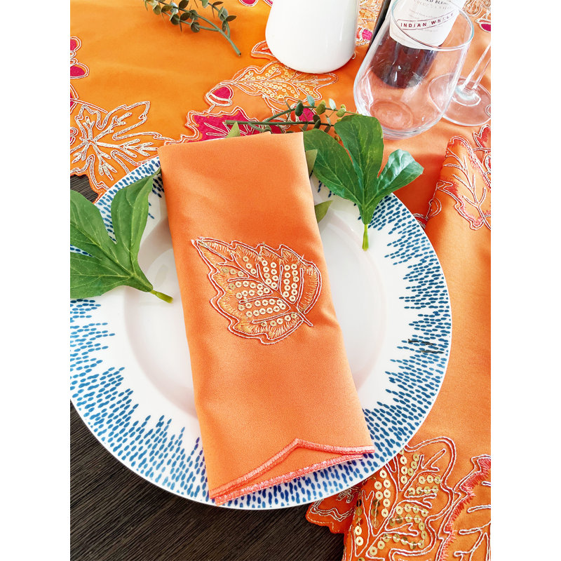Maffia Polyester Floral Square Napkin