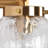 Ronson 2 - Light Dimmable Cracked Bathroom Vanity Light