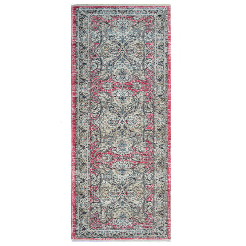 Beier Washable Area Rug, Large Rugs for Living Room Vintage Black & Red Carpet Area Rugs for Bedroom Dining Room Non-Slip Stain Resistant - MACHINE MADE POLYESTER AREA RUGS -Runner | Oriental Design