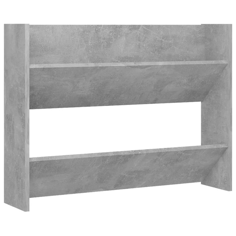12 Pair Shoe Rack, Concrete Grey, 4