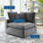 Commix Down Filled Overstuffed Performance Velvet Corner Chair-238974647