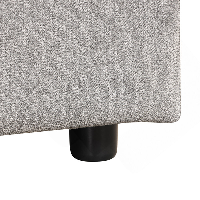 Philotheos Upholstered L-Shaped Sectional Reversible, Gray