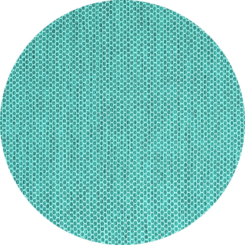 Tapis bleu en laine et en polyester tissé à la machine 7 pi Janalee