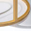 Dela 2-Piece Nesting Tables Gold Frame Living Room Furniture Sets Side End Tables