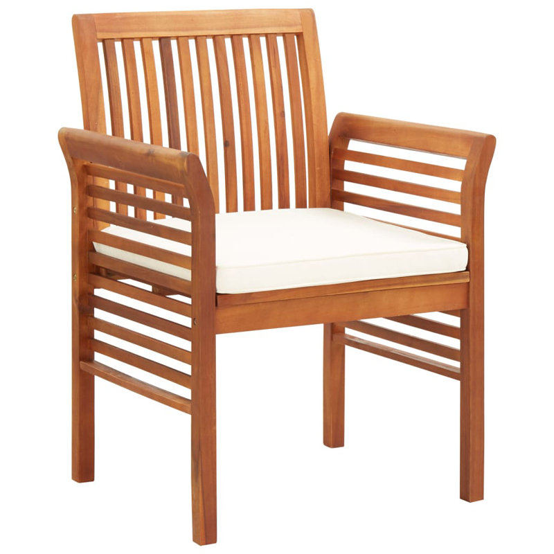 Boothbay Patio Chair with Cushions, White