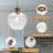 Drage 1 - Light 9" Wide Modern Globe Single Kitchen Island Pendant Lights with Hammered Glass Shade-1448817721-1458847285