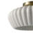 1-Light Brass Flush Mount Ceiling Light with Cream Resin Shade