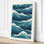 Ocean Waves Japandi - Wrapped Canvas-1198756722-1198756723