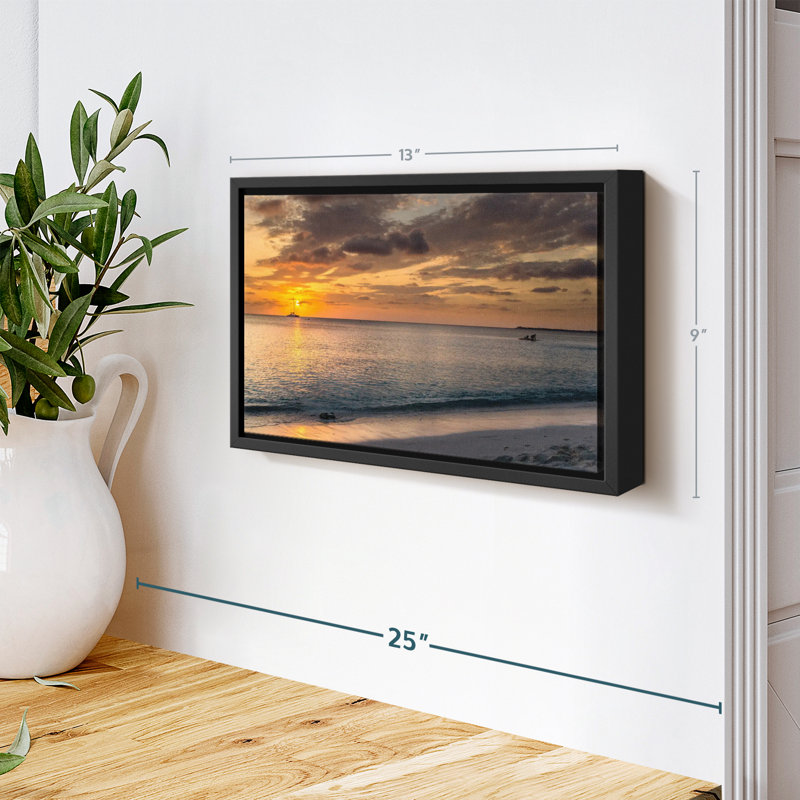 «Seven Mile Beach Scenery», reproduction sur toile, H 9 po x l 13 po