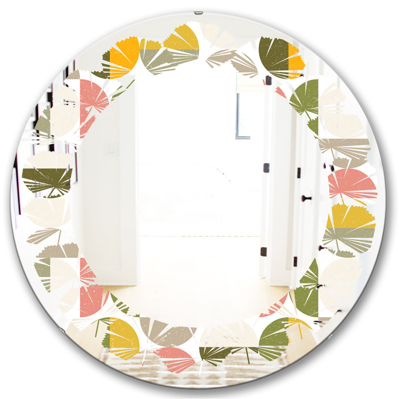 Miroir mural Leaves, H 24 po x l 24 po