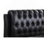 Élégant lit simple contemporain noir audacieux