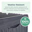 Garden Storage Box Plastic Outdoor Lock Lid Large 336L Patio Container Wheels Aarohi