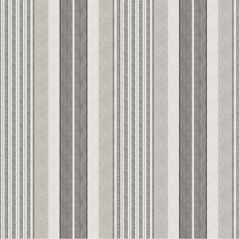 Papier peint adhésif gris anthracite Escot, Gris