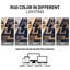 Tapis noir antidérapant à motif de blocs de couleur lavable à la machine-324775104