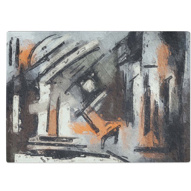 Tempered Glass Art Painting Vol.73 Chopping Board, 28.5 cm W x 20 cm L