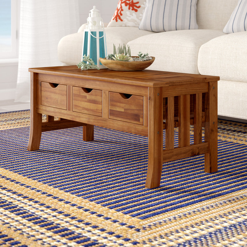 Ponce Solid Wood Single Coffee Table, 16.5" H x 38" L x 16.5" W