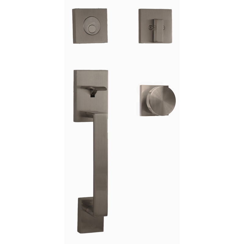 Ensemble d'entrée Brookside avec Mesa, Nickel satiné