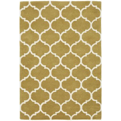 Reina Geometric Wool Hand Woven Area Rug