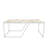 Modern Coffee Table, White Marble Design, 47.2 x 23.6 x 18.9 inches | 100% Melamine Coated Particle Board, Thickness: 0.7 inches | Elegant and Functional, Perfect for Living Room & Contemporary Spaces-1158873004-1158873005