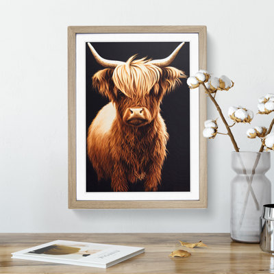 Splendid Highland Cow - Framed Print