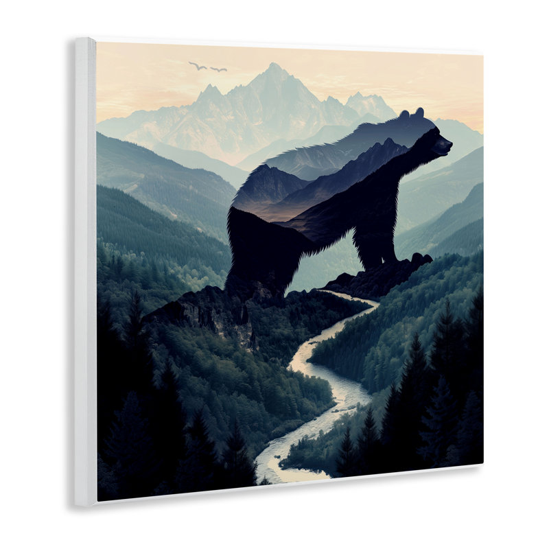 Bear Rock Silhouette Wall Plaque, design by Jim Baldwin