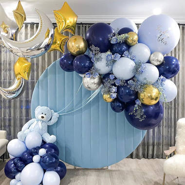 Baby Shower Decoration Garcon, Baby Shower Boy Bleu Ballons