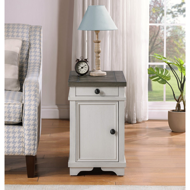 Table d'appoint Chair, Blanc