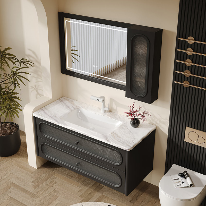 Armoire de salle de bain style rétro français luxueux
